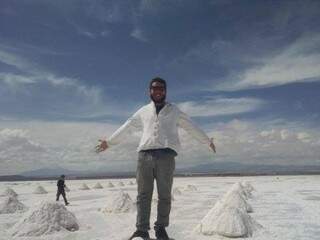 As montanhas de sal em Uyuni.