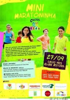 Mini Maratoninha será realizada no dia 27 de setembro, no Clube Estoril (Foto: Divulgação)