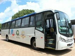 Ônibus da Justiça Itinerante do TJ MS (Foto: Divulgação)