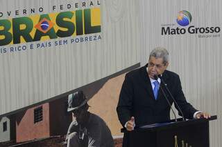 Puccinelli discursa em cerimônia no Palácio do Planalto. (Foto: Wilson Dias/ABr)
