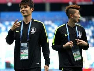 Jogadores da seleção coreana na Copa do Mundo da Rússia (Foto: Fifa/divulgação)