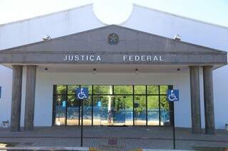 Prédio da Justiça Federal em Campo Grande. (Foto: Fernando Antunes/Arquivo)