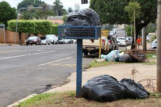 Paralisação da coleta já traz acúmulo de lixo na Capital. (Foto: Fernando Antunes)  