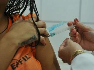 Vacinação de detentas ocorre hoje e no fim de semana será nos presídios masculinos (Foto: Alcides Neto)