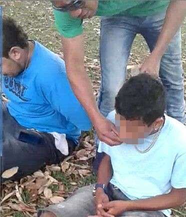 Seguran&ccedil;as particulares obrigam adolescentes usu&aacute;rios a comer maconha