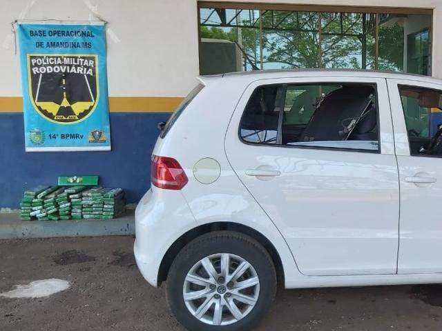 Motorista de aplicativo &eacute; preso com 59 quilos de maconha na BR-376