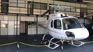 Helicóptero foi apreendido no mês passado pela polícia em Arujá (Foto: Divulgação/Polícia Civil)