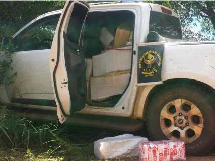 Carro roubado no PR &eacute; encontrado com 600 quilos de maconha em MS