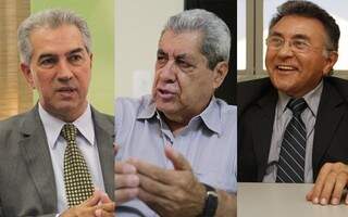 Os partidos de Reinaldo Azambuja (PSDB), André Puccinelli (MDB) e Odilon de Oliveira (PDT) querem utilizar a ferramenta na eleição (Foto: Montagem - CG News)