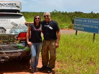 Chegada de Eduardo e Iara a Mato Grosso do Sul na semana passada.