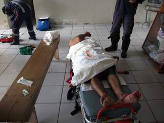 Homem ferido por linha de cerol no Marabá foi socorrido pelo Samu. (Foto: Divulgação)
