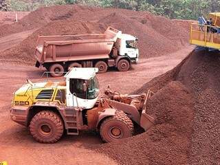 Produção de minério em Corumbá (Foto: Anderson Gallo/Diário Corumbaense)