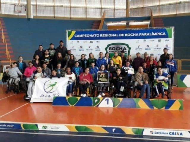 Com duas medalhas de ouro, MS leva t&iacute;tulo do Centro-Oeste de bocha paral&iacute;mpica