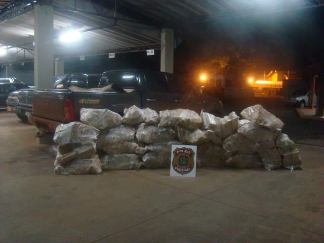  A&ccedil;&atilde;o da PF e da Pol&iacute;cia Civil apreende 740 kg de maconha