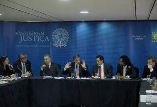 Audiência do ministro com o governador e deputados foi realizada hoje em Brasília (Foto:Divulgação/Isaac Amorim/MJ)