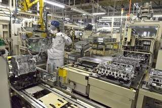 Fábrica de motores da Mazda no Japão (Foto divulgação)