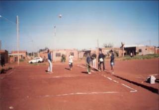 Campo de futebol do Zé Pereira em 1995. (Foto: Arquivo/Sanesul)