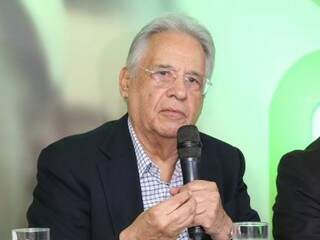 Fernando Henrique Cardoso durante visita a Campo Grande em 2015. (Foto: Fernando Antunes)