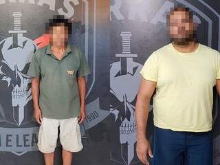 Suspeitos, de 60 e 32 anos, estão na sede do Garras (Foto: Divulgação)