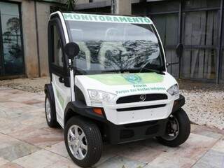 Carros elétricos serão usados no monitoramento do Parque das Nações Indígenas. (Foto: Kísie Ainoã)