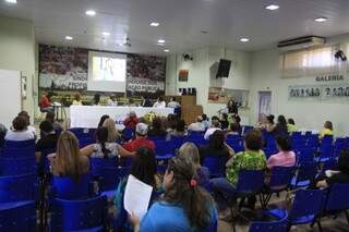 Seminário debateu violência nas escolas públicas de MS (Foto: Cleber Gellio)