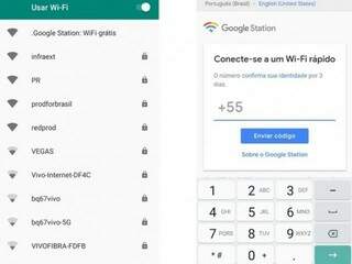 Busque por Google Station no Wi-Fi e insira número do celular (Foto: Divulgação)