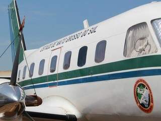 Aviões transportam governador e secretários em viagens oficiais. (Foto: Marcos Ermínio).