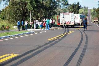 Acidente causa morte de jovem na rodovia MS-478. (Foto:Vicentina Online)