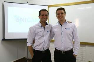 Os sócios da Unicam Celso de Souza e Paulo Bogiani - Foto Alcides Neto
