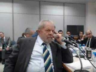 Lula prestou depoimento por quase cinco horas na tarde desta quarta-feira (Foto: Reprodução Vídeo)