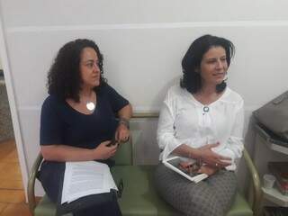 As pesquisadoras Mara e Dinaci (Foto: Izabela Sanchez)