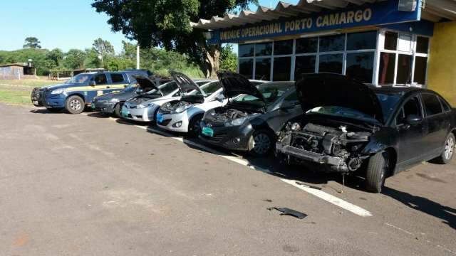 PRF intercepta comboio de carros roubados que viriam para MS