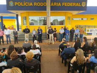 Solenidade de inauguração de nova base da PRF ocorreu nesta sexta-feira; unidade já está em operação. (Foto: PRF/Divulgação)