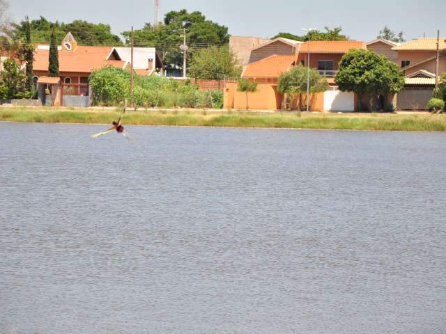  Cart&atilde;o-postal, lagoa Itatiaia recebeu mutir&atilde;o de limpeza neste s&aacute;bado