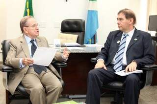 Prefeito da Capital também buscou apoio do senador tucano Rubem Figueiró (Foto: Facebook)
