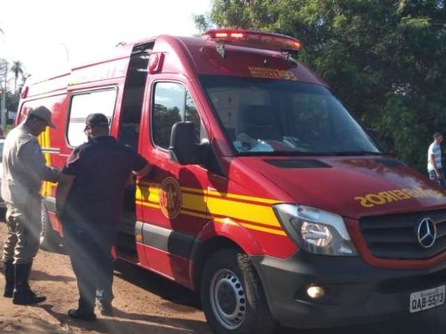  Morador passa mal, cai no C&oacute;rrego Lagoa e sofre ferimentos na cabe&ccedil;a 