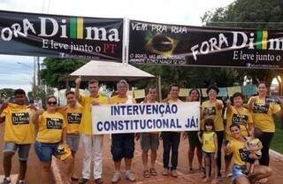 Grupo de Sidrolândia virá a Capital depois de protestar no município (Foto: Sidrolândia News)