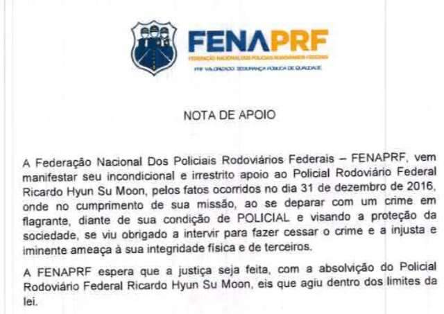 Com mobilização vetada, colegas usam cartas para pedir absolvição de PRF 