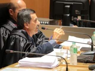 Relator do processo, juiz substituto em segundo grau Lúcio Raimundo da Silveira, durante sessão da 1ª Câmara Criminal (Foto: TJMS/Divulgação)