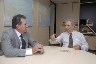 Giroto participou de reunião com o secretário de Política Nacional de Transportes, Marcelo Perrupato
