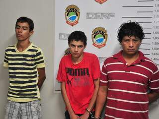 Felipe e Ramão foram presos sob acusação de roubo, enquanto Thiago foi detido por tráfico de drogas (Foto: João Garrigó)