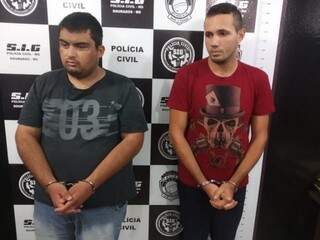Daniel (à esquerda) e Nilton foram presos pelo SIG e indiciados por furto e extorsão (Foto: Divulgação)