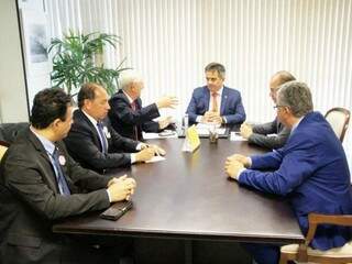 Presidente nacional do PP, Ciro Nogueira, se reuniu com deputados estaduais de MS (Foto: Divulgação)