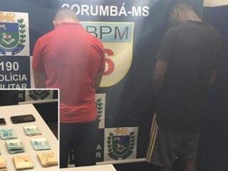 Dupla presa na delegacia de Corumbá. (Foto: Diário Corumbaense) 