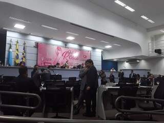 Sessão da Câmara de Vereadores desta terça-feira (Foto: Mayara Bueno)