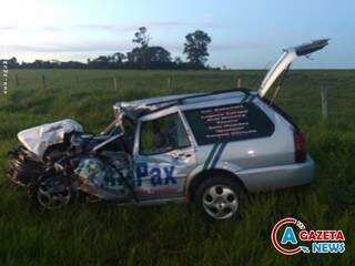 Veículo ficou destruído. (foto: A Gazeta News)