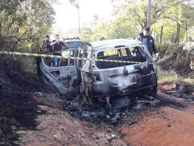Blazer usada em atentado a sobrinho de traficante &eacute; achada queimada
