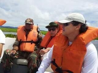 Comissão visita rio Taquari e constata inundação. (Foto: Divulgação)