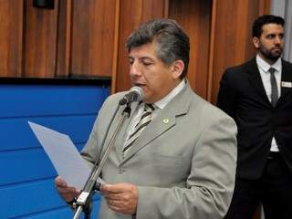 Deputado Lídio Lopes (Patri), durante sessão na Assembleia (Foto: Luciana Nassar/ALMS)