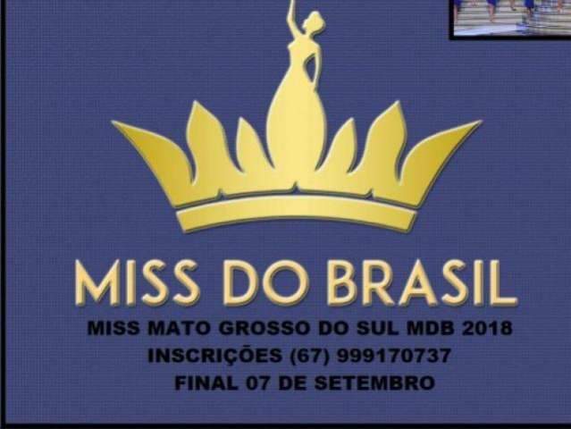 Abertas inscri&ccedil;&otilde;es para Miss Mato Grosso do Sul Terra 2018